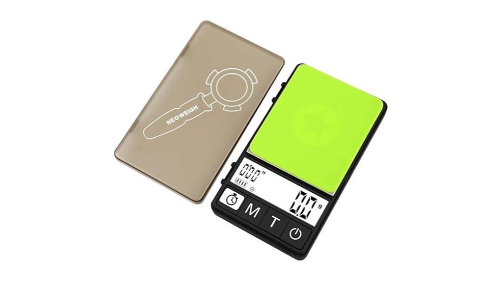backlit espresso timer scale