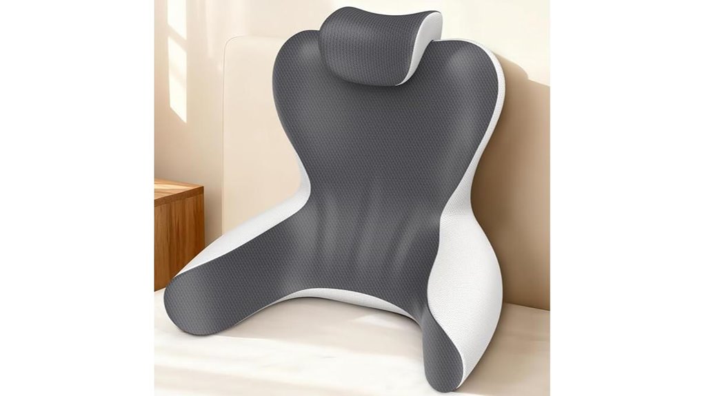 backrest pillow with arms