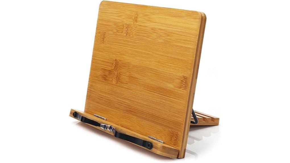 bamboo book stand clips