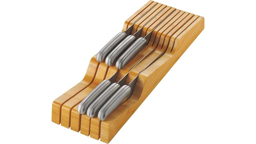 bamboo knife block 5 6
