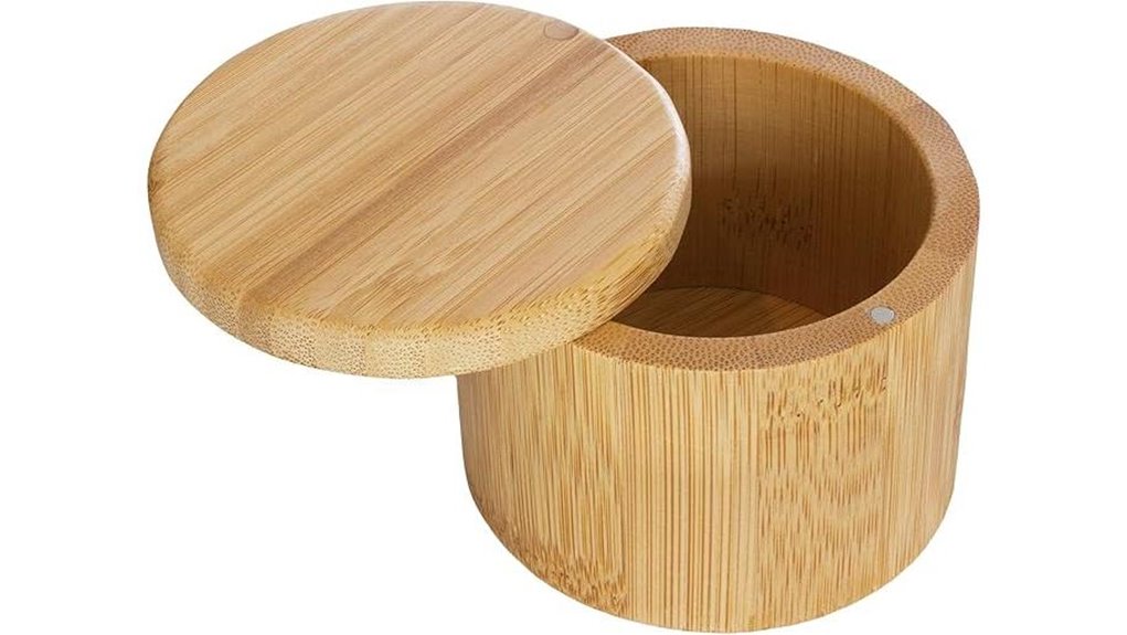 bamboo magnetic swivel lid