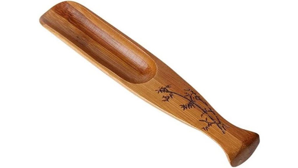 bamboo tea scoop description