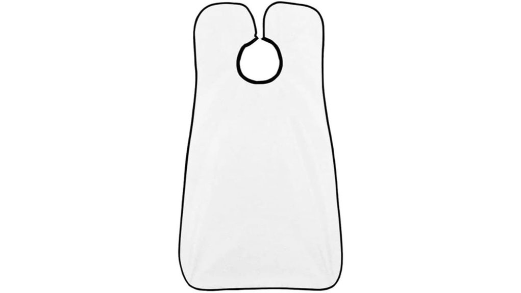 barber cape with snap closure
