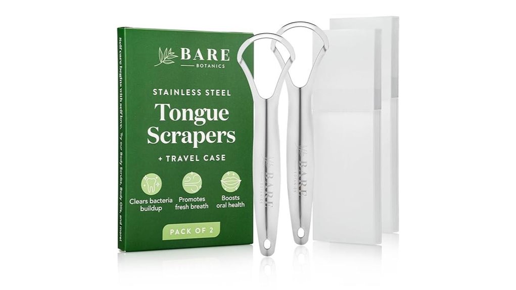 bare botanics stainless tongue scraper