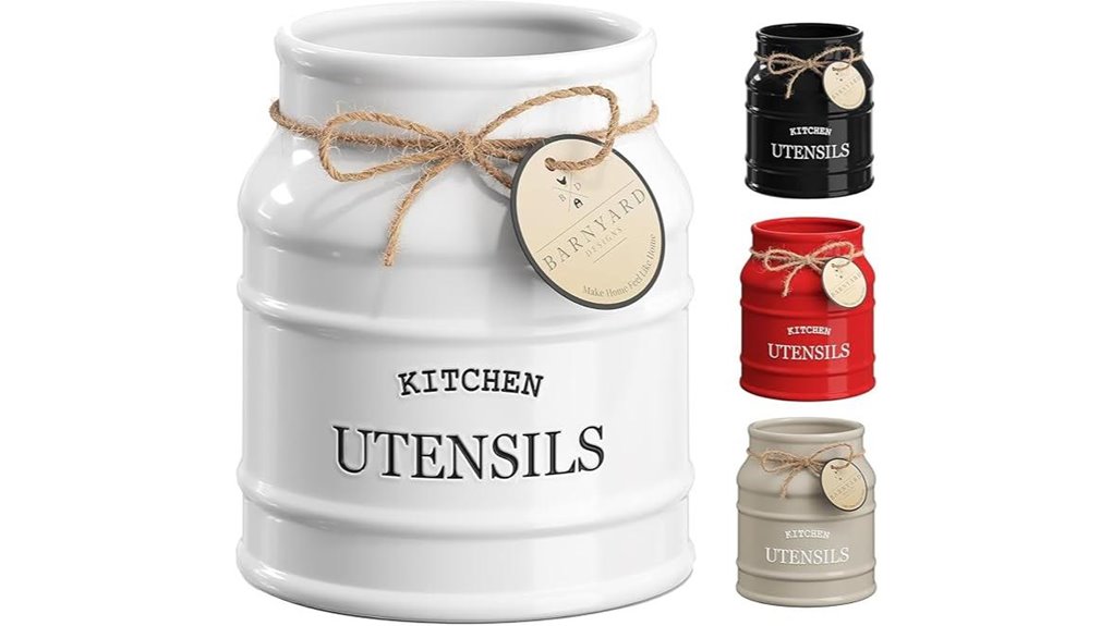 barnyard ceramic farmhouse crock