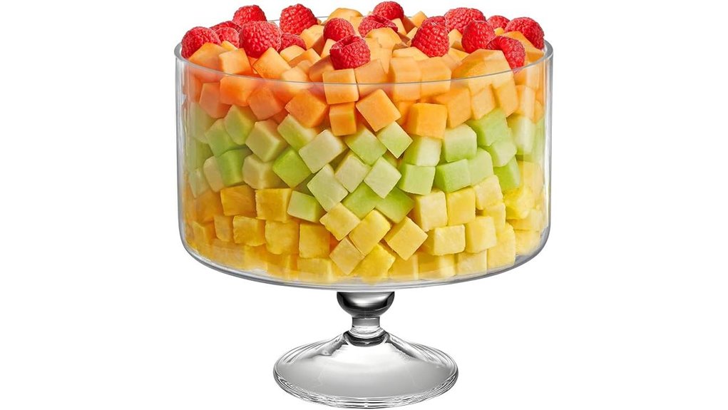 barski glass trifle bowl 9 5