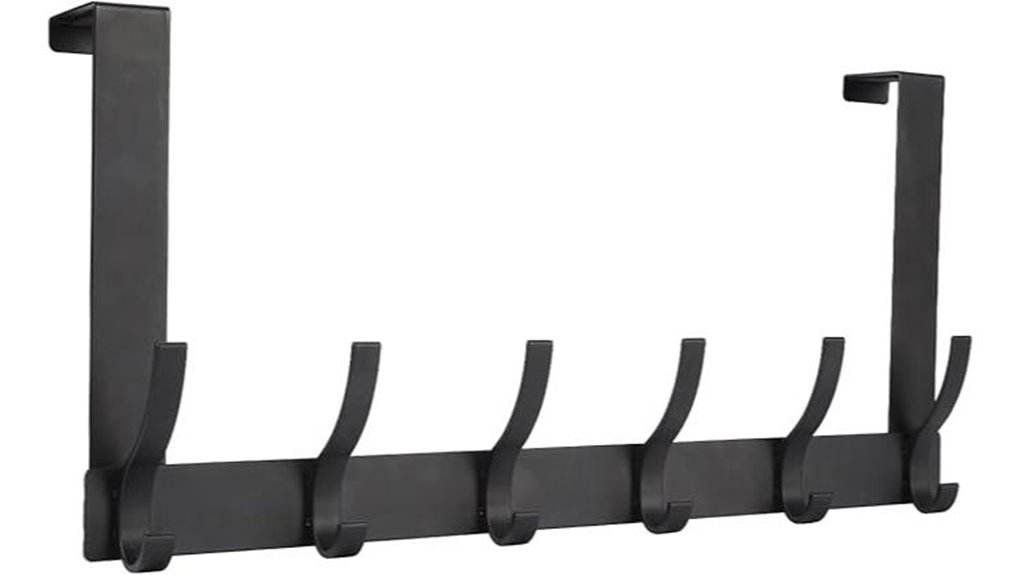 bathroom overdoor hook rack