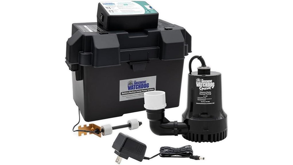 battery backup sump pump