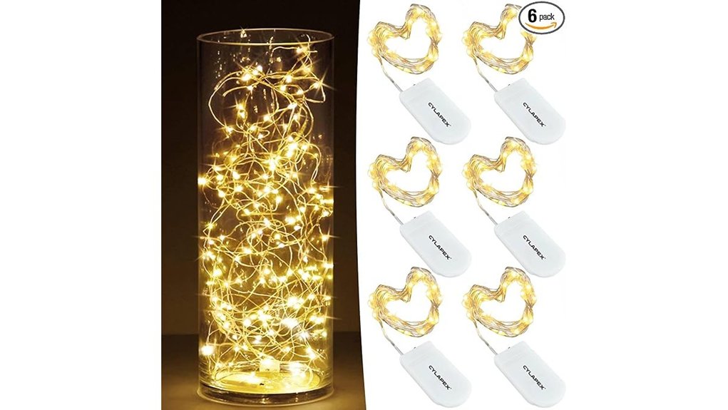 battery operated fairy lights 6 pack