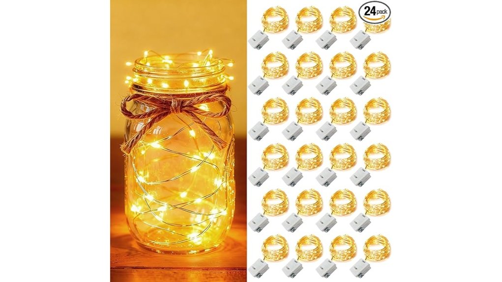 battery powered 7ft twinkle lights