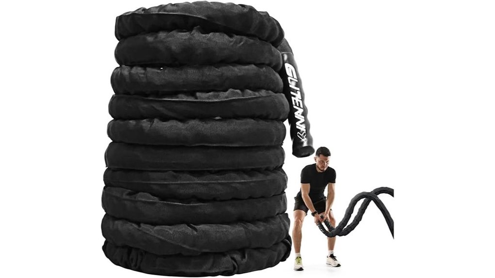 battle ropes 30ft heavy duty home gym