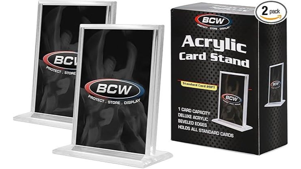 bcw acrylic card stand
