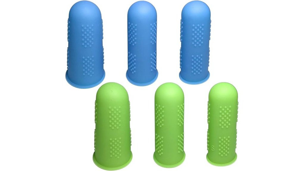 beadnova six blue green gloves