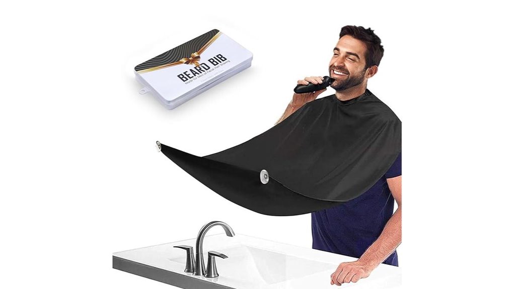 beard bib apron with suction cups