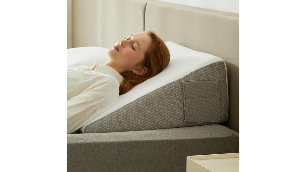 bedluxe wedge triangle pillow