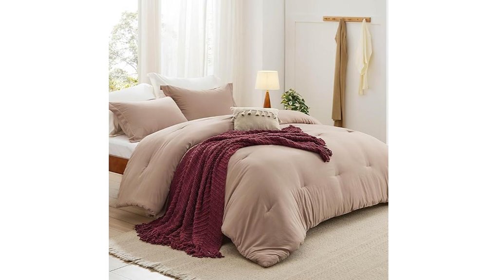 bedsure full comforter set 5 pieces