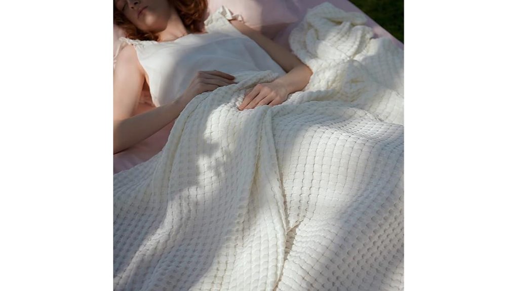 bedsure ivory cooling blanket