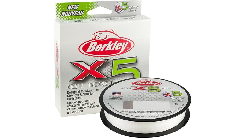 berkley x5 braided fishing line