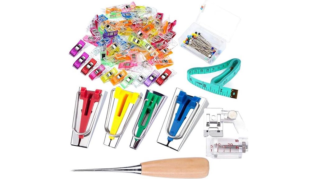 bias tape maker kit with clips