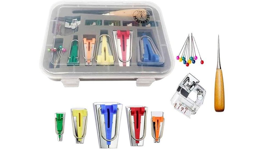 bias tape making set five sizes