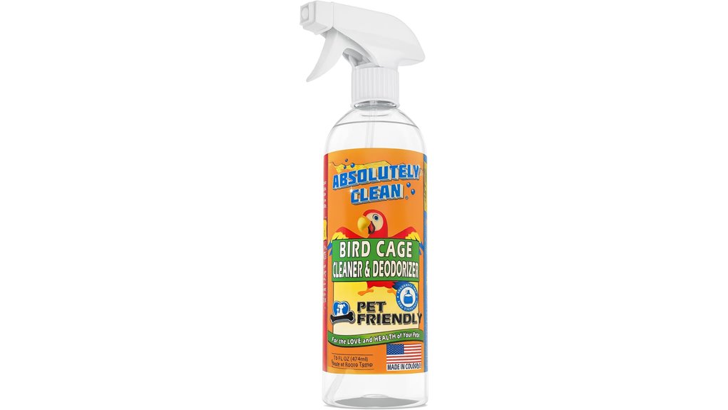 bird cage cleaner deodorizer