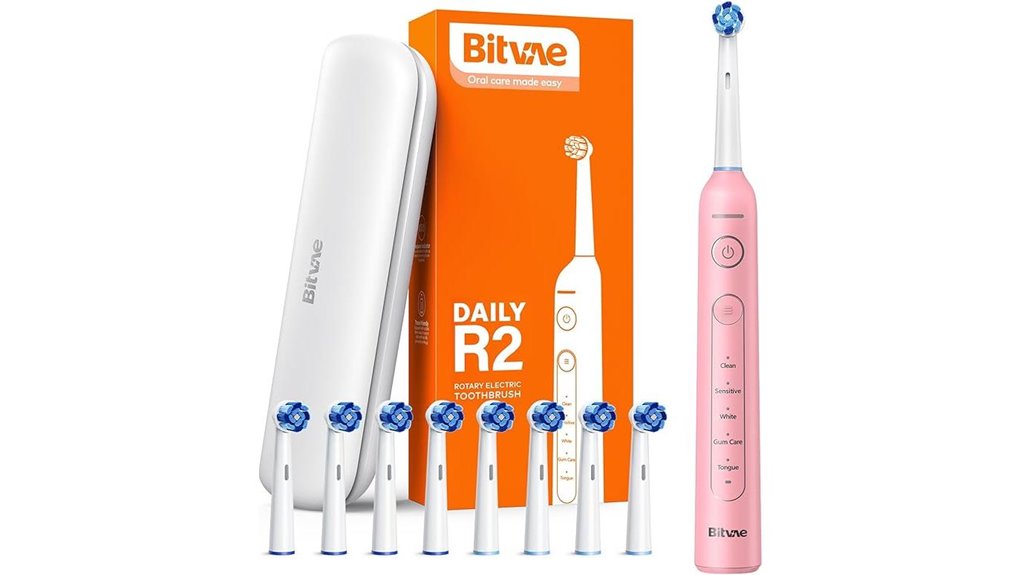 bitvaer2 toothbrush eightheads fivemodes