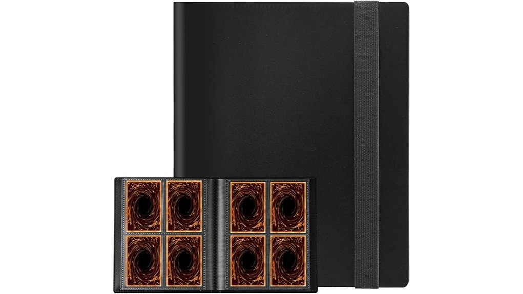 black 160 pocket card binder