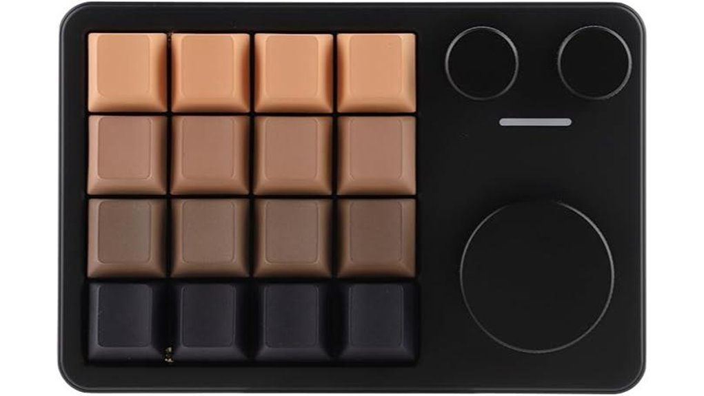 black 16 key programmable numpad