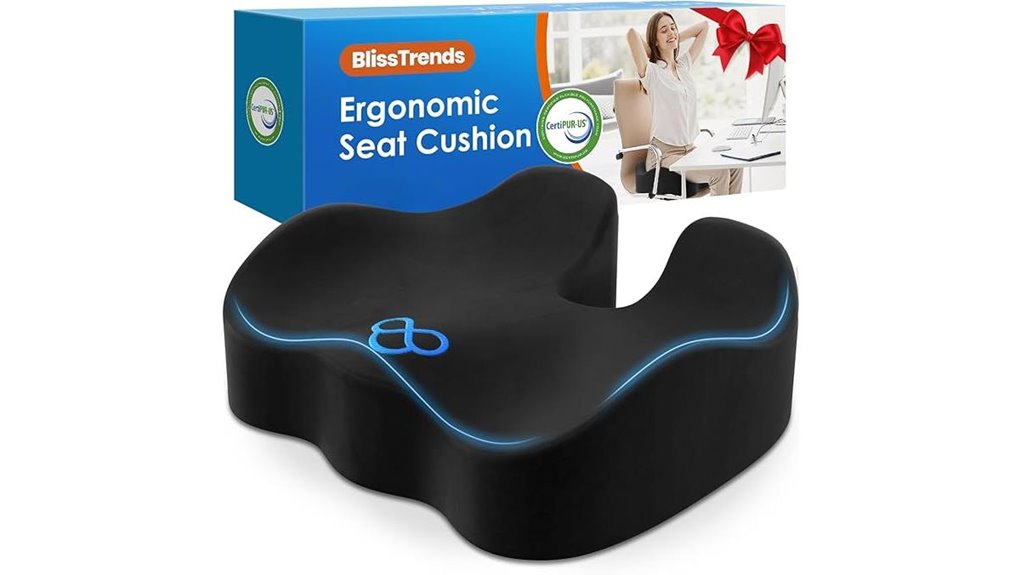 black 4 7in memory foam