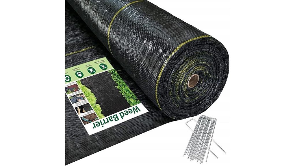 black 6x300 weed barrier