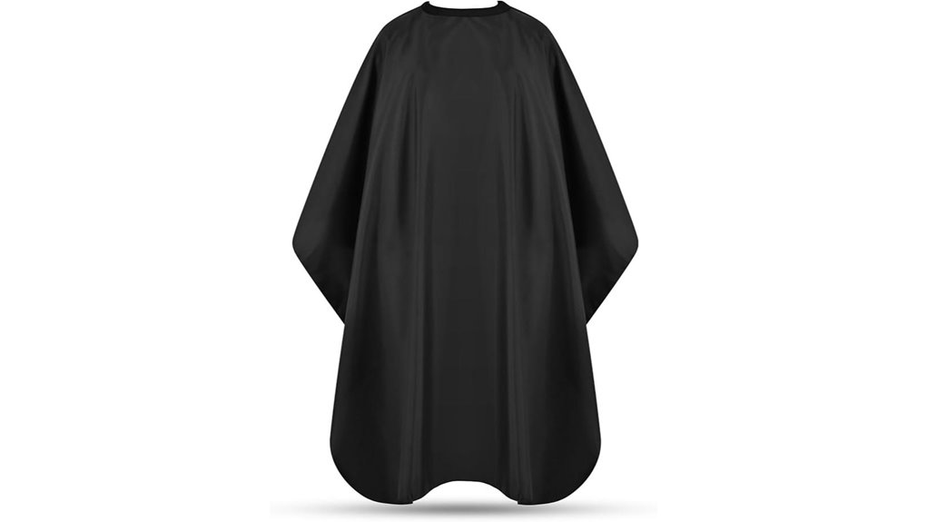 black adjustable snap cape