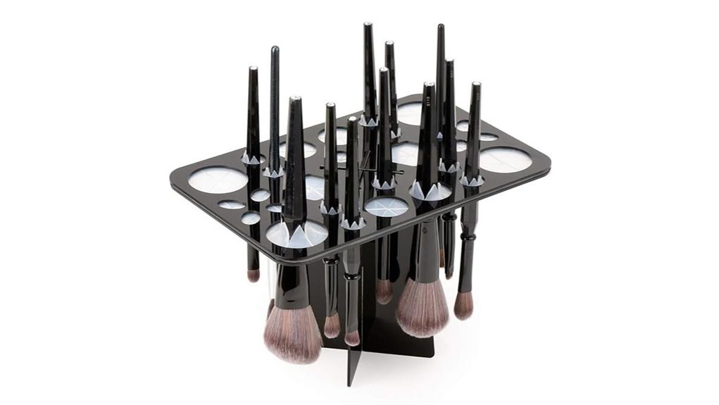 black collapsible 28 slot rack