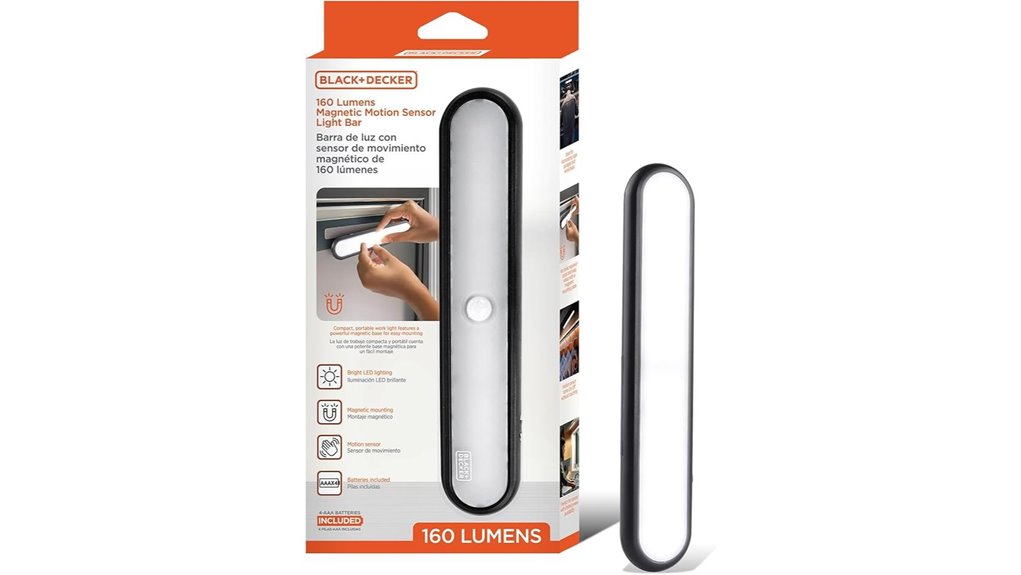 black decker motion sensor light bar