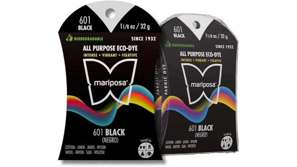 black fabric dye 3 pack