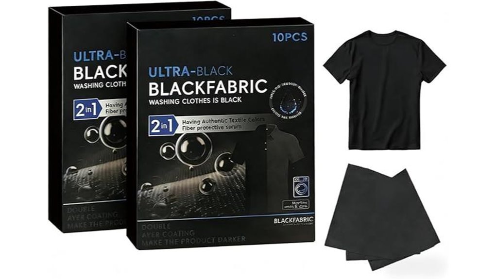 black fabric dye for laundry restoration