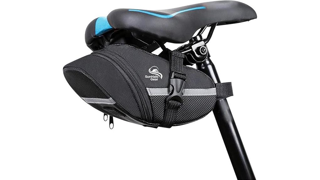 black saddle storage pouch
