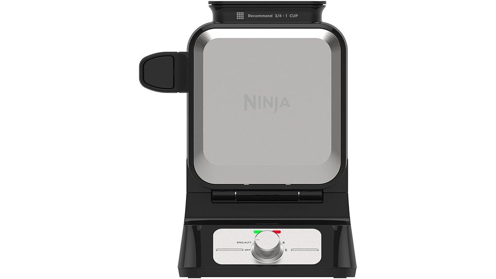 black silver ninja waffle