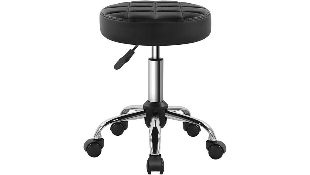 black stool swivel wheel