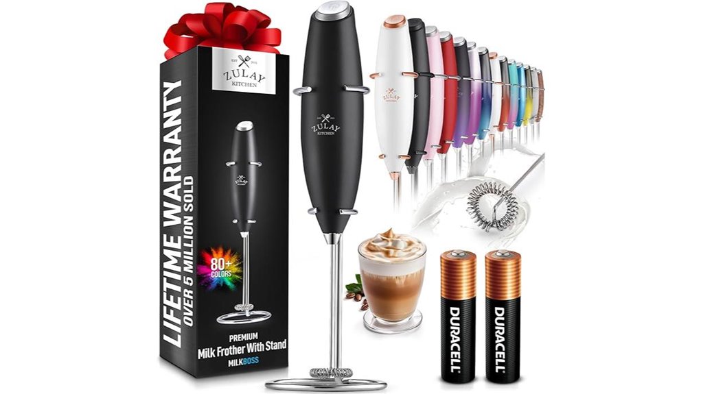 black zulay milk frother