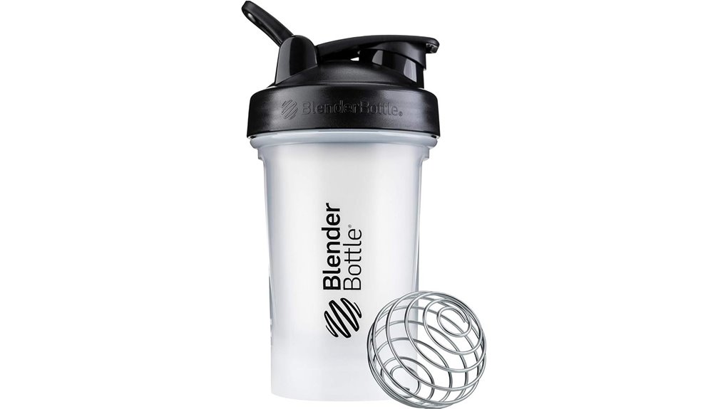 blenderbottle 20oz clear black