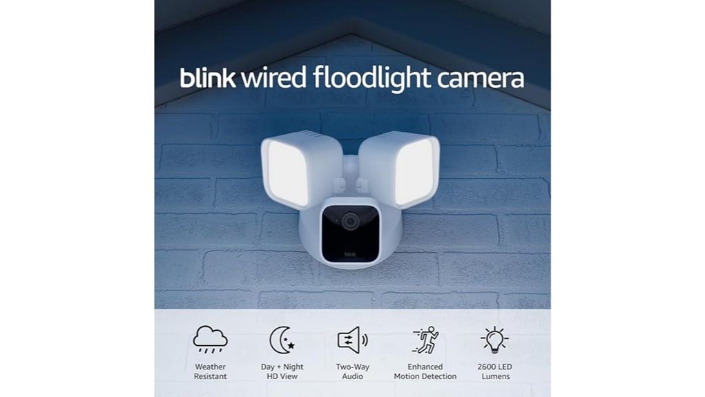blink wired floodlight camera alexa enabled