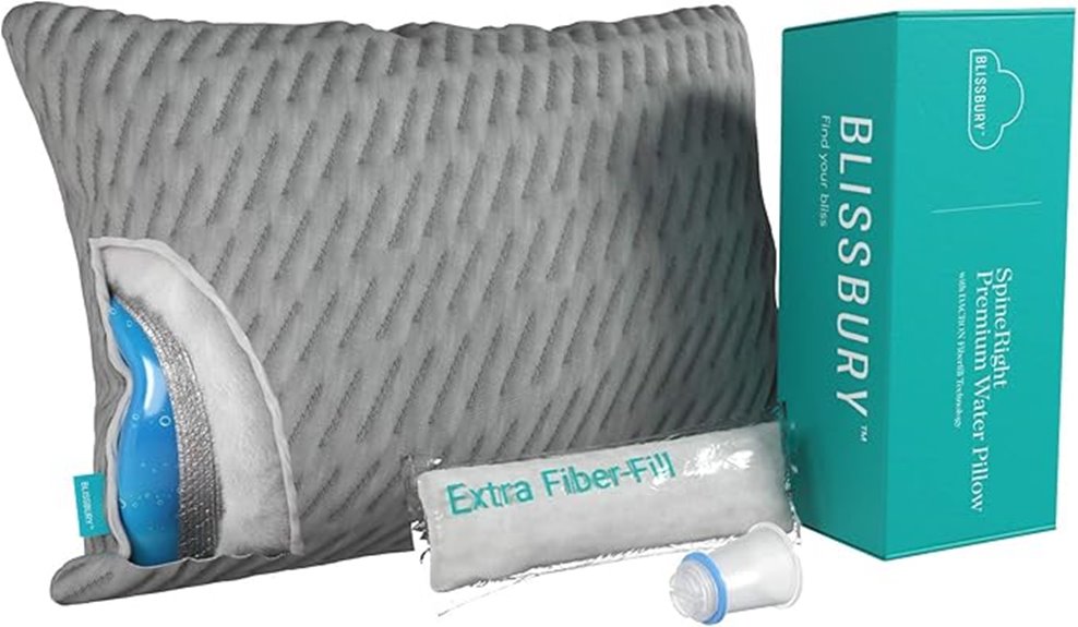 blissbury adjustable water pillow
