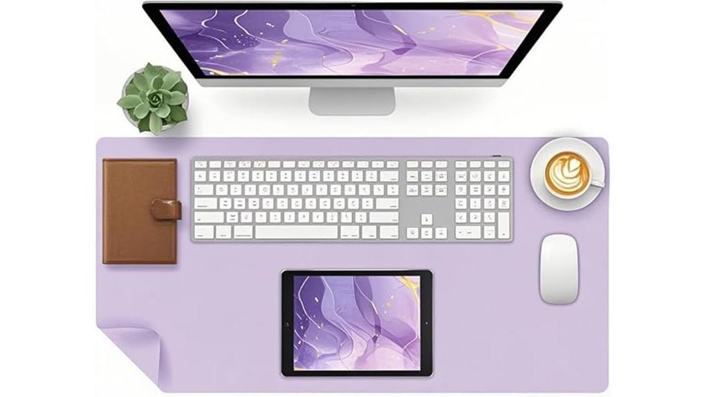 bloss purple desk mat