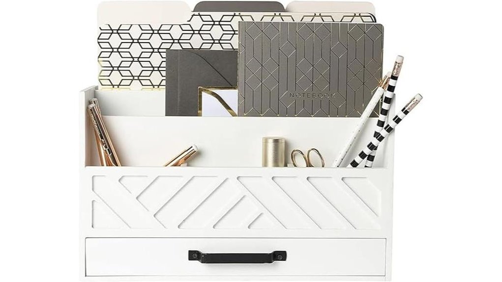 blu monaco wooden organizer