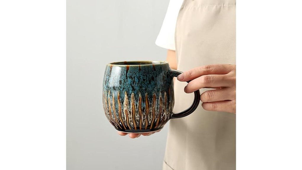 blue 20oz handcrafted mug