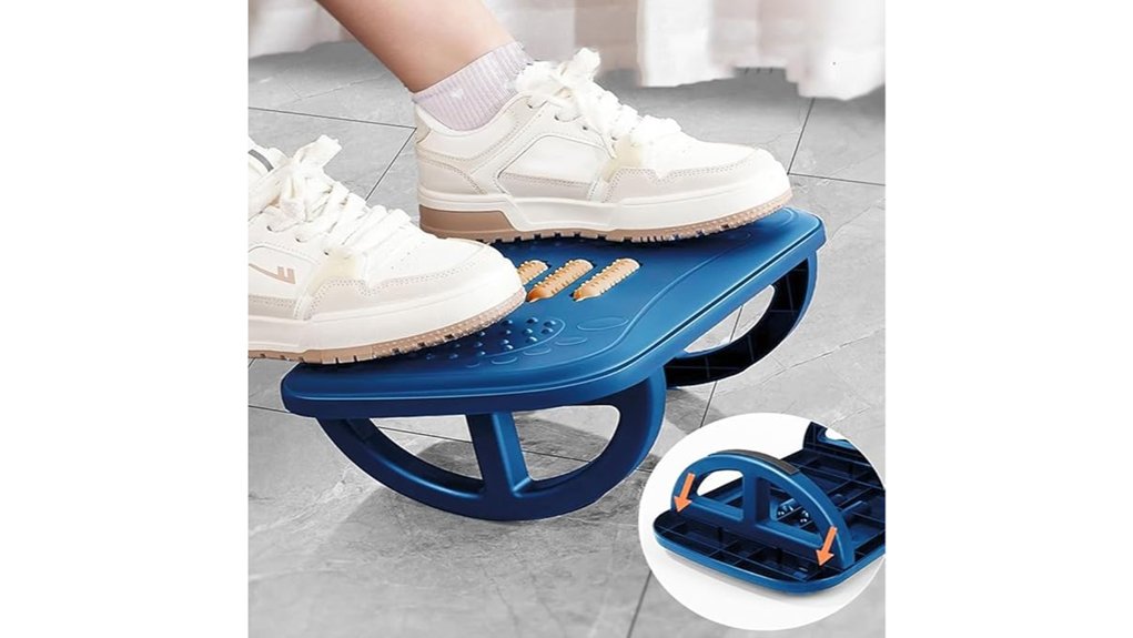 blue desk foot pedal