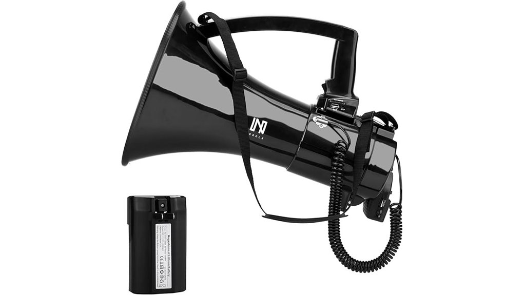 bluetooth 75w rechargeable bullhorn