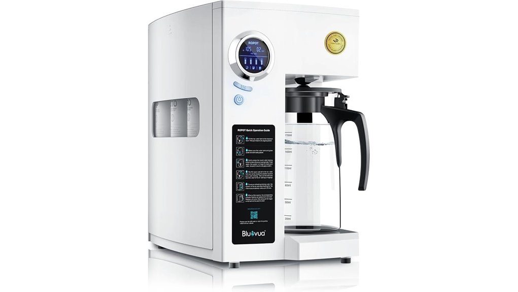bluevua ro100ro countertop reverse osmosis