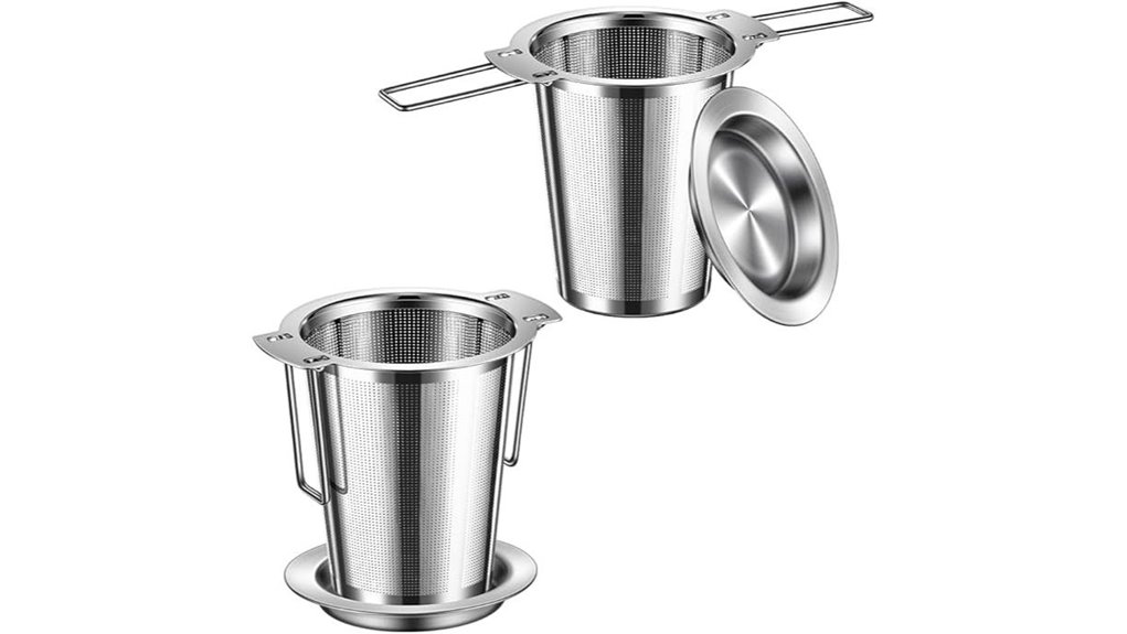bomansi long handled tea strainer set