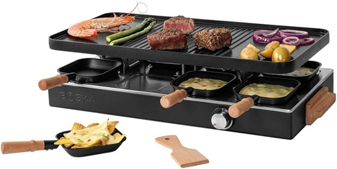 boska 8 person raclette grill